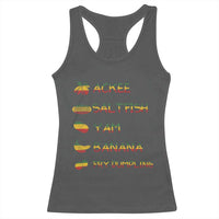 Jamaican National Dish Racerback Tank Top Ackee Saltfish Yardie Jamaican Culture Pride Apparel - Wonder Print Shop