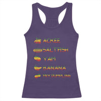 Jamaican National Dish Racerback Tank Top Ackee Saltfish Yardie Jamaican Culture Pride Apparel - Wonder Print Shop