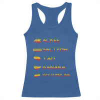 Jamaican National Dish Racerback Tank Top Ackee Saltfish Yardie Jamaican Culture Pride Apparel - Wonder Print Shop