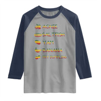 Jamaican National Dish Raglan Shirt Ackee Saltfish Yardie Jamaican Culture Pride Apparel - Wonder Print Shop