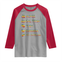 Jamaican National Dish Raglan Shirt Ackee Saltfish Yardie Jamaican Culture Pride Apparel - Wonder Print Shop