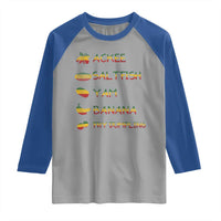 Jamaican National Dish Raglan Shirt Ackee Saltfish Yardie Jamaican Culture Pride Apparel - Wonder Print Shop
