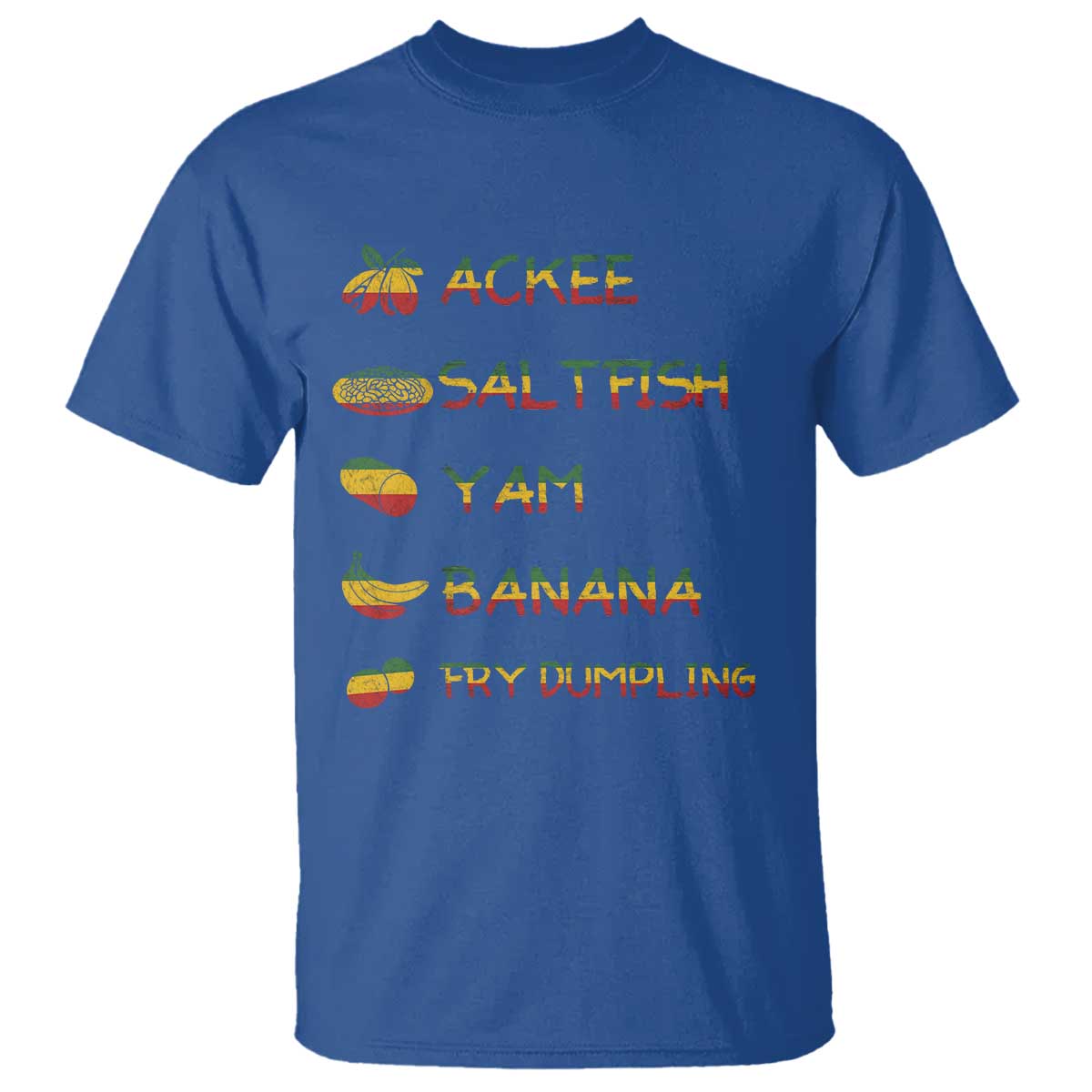 Jamaican National Dish T Shirt Ackee Saltfish Yardie Jamaican Culture Pride Apparel - Wonder Print Shop