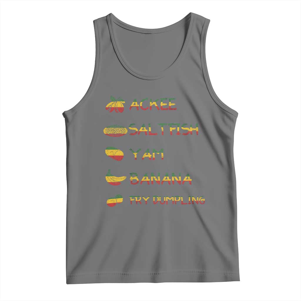 Jamaican National Dish Tank Top Ackee Saltfish Yardie Jamaican Culture Pride Apparel - Wonder Print Shop