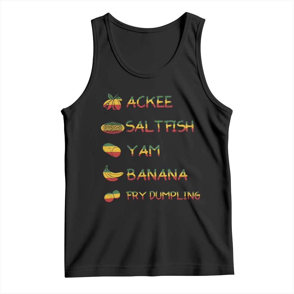Jamaican National Dish Tank Top Ackee Saltfish Yardie Jamaican Culture Pride Apparel - Wonder Print Shop