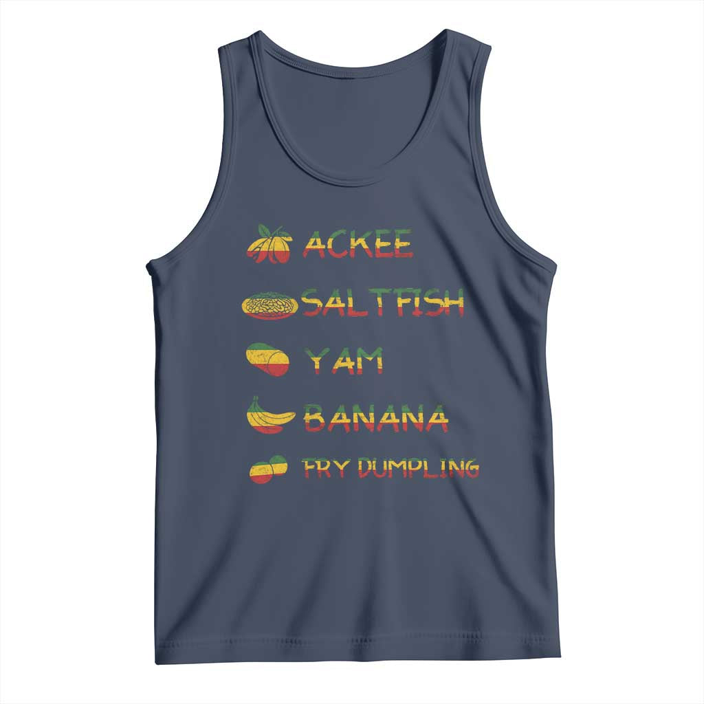 Jamaican National Dish Tank Top Ackee Saltfish Yardie Jamaican Culture Pride Apparel - Wonder Print Shop