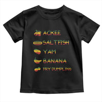 Jamaican National Dish Toddler T Shirt Ackee Saltfish Yardie Jamaican Culture Pride Apparel - Wonder Print Shop
