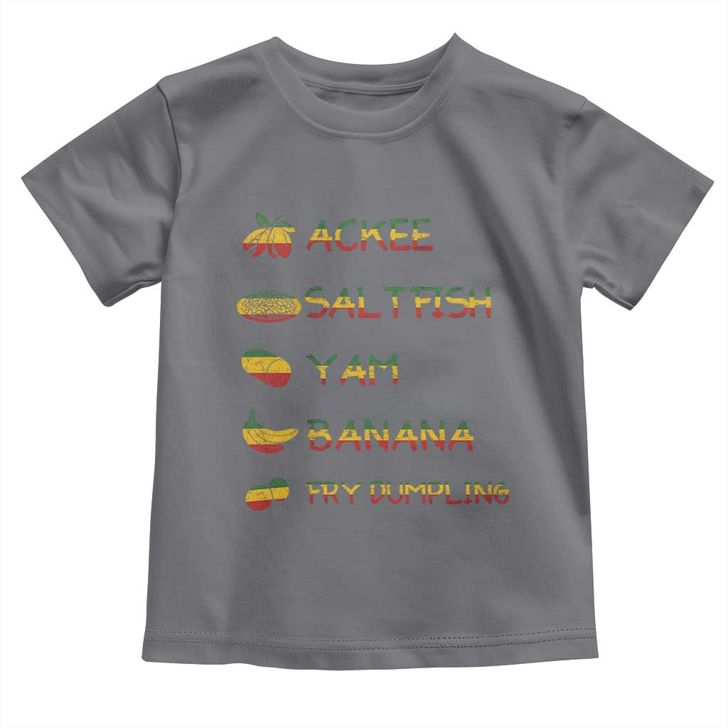 Jamaican National Dish Toddler T Shirt Ackee Saltfish Yardie Jamaican Culture Pride Apparel - Wonder Print Shop