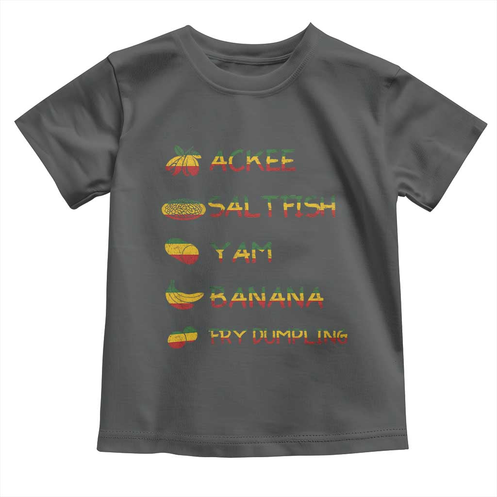 Jamaican National Dish Toddler T Shirt Ackee Saltfish Yardie Jamaican Culture Pride Apparel - Wonder Print Shop