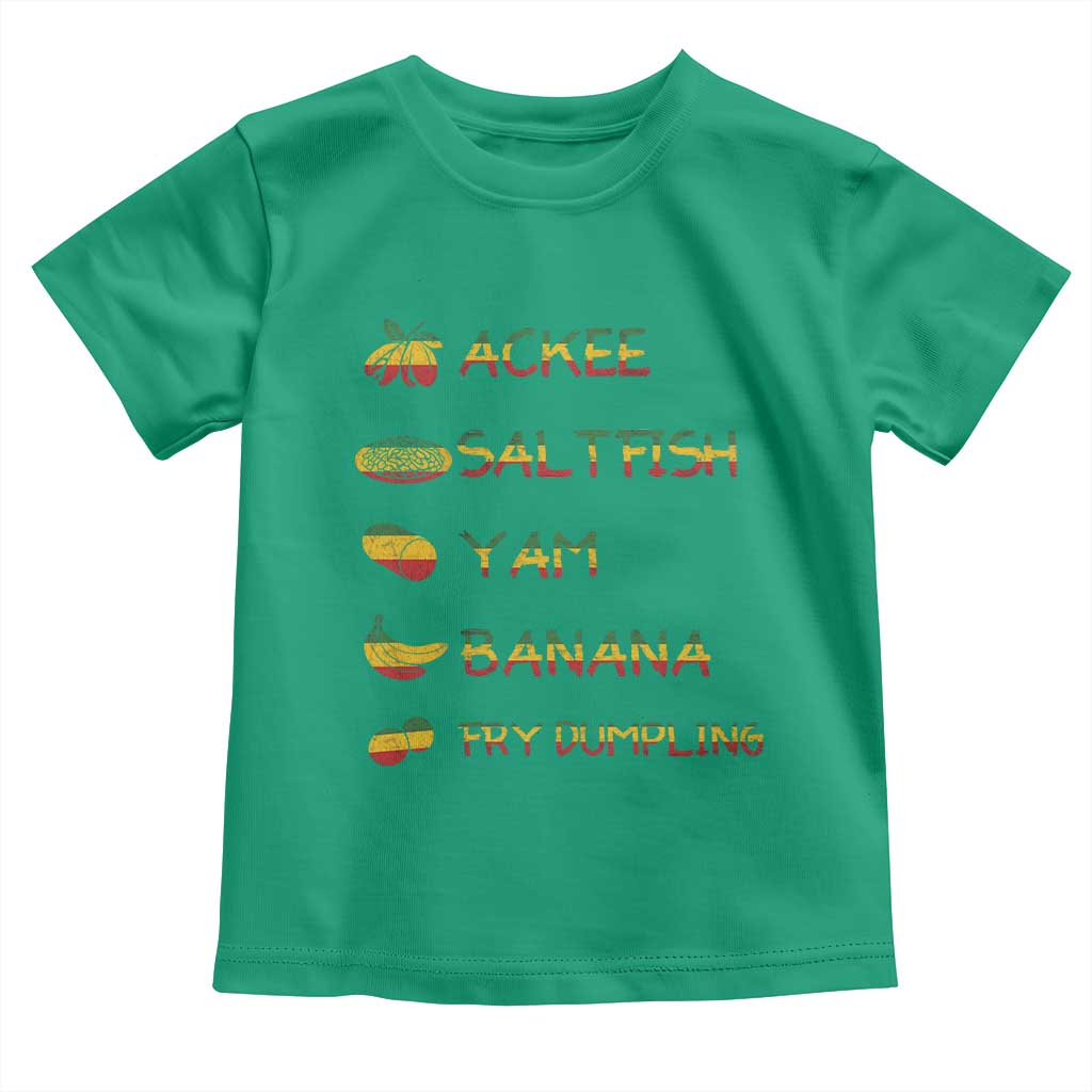 Jamaican National Dish Toddler T Shirt Ackee Saltfish Yardie Jamaican Culture Pride Apparel - Wonder Print Shop