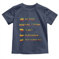 Jamaican National Dish Toddler T Shirt Ackee Saltfish Yardie Jamaican Culture Pride Apparel - Wonder Print Shop