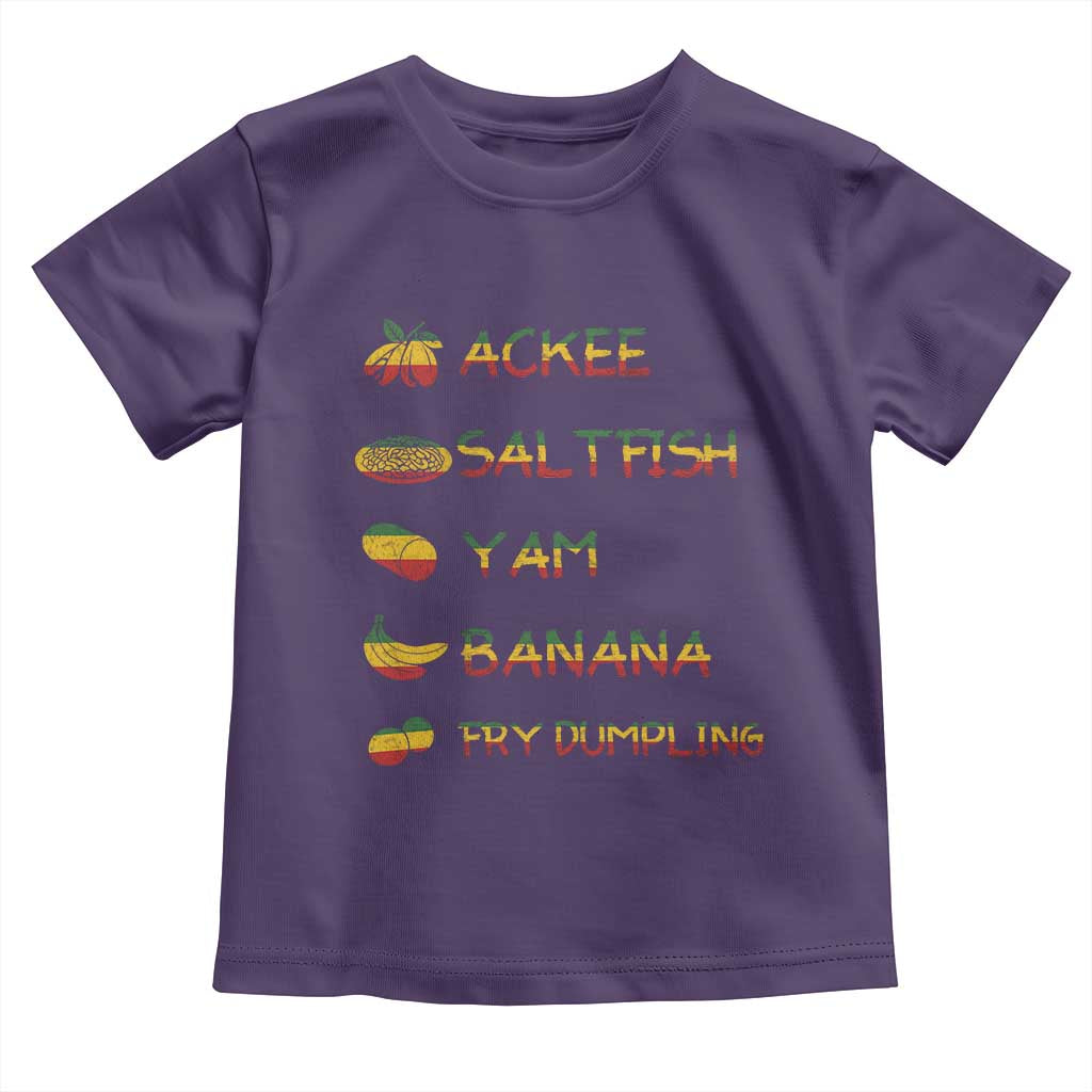 Jamaican National Dish Toddler T Shirt Ackee Saltfish Yardie Jamaican Culture Pride Apparel - Wonder Print Shop