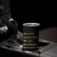 Jamaican National Dish Tumbler Cup Ackee Saltfish Yardie Jamaican Culture Pride Apparel - Wonder Print Shop