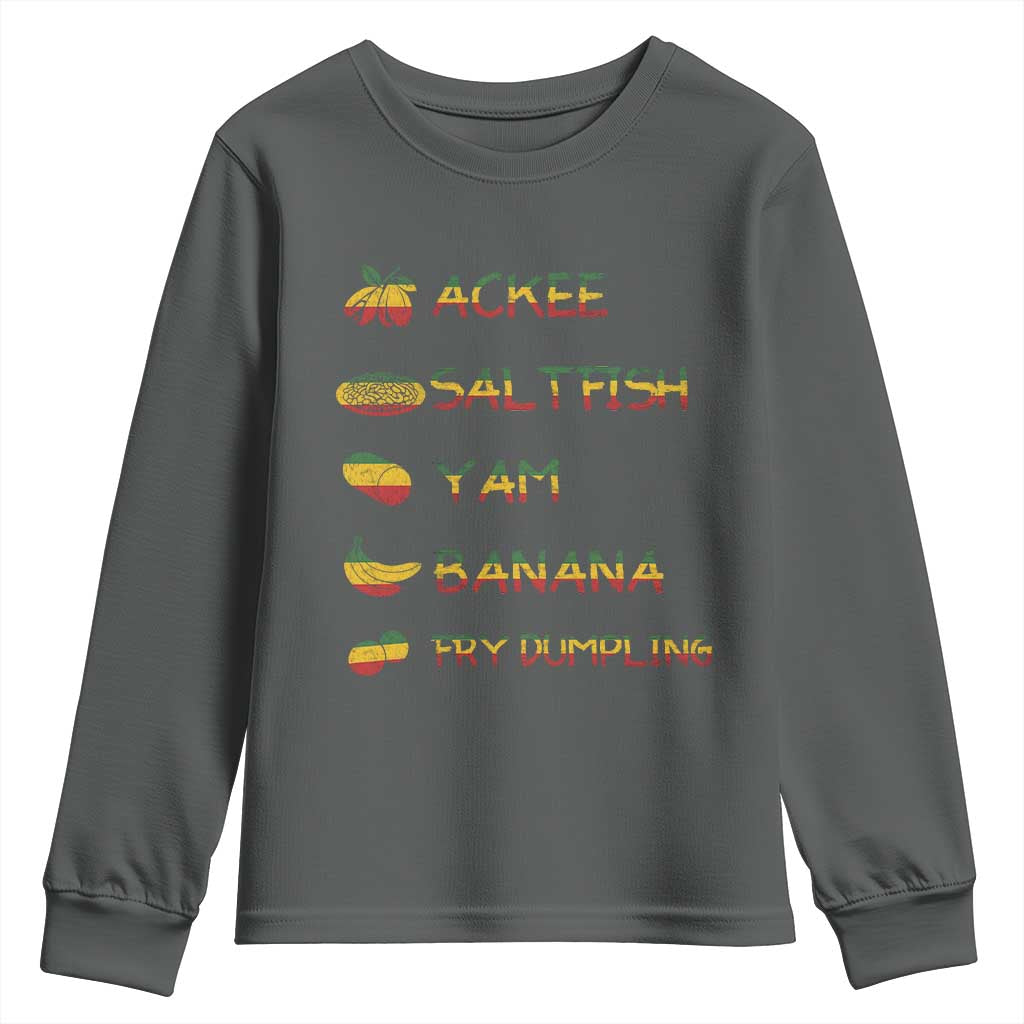 Jamaican National Dish Youth Sweatshirt Ackee Saltfish Yardie Jamaican Culture Pride Apparel - Wonder Print Shop