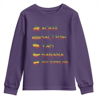 Jamaican National Dish Youth Sweatshirt Ackee Saltfish Yardie Jamaican Culture Pride Apparel - Wonder Print Shop