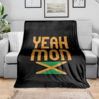 Yeah Mon Jamaican Pride Throw Blanket Jamaican Vacation Jamaica Reggae Roots - Wonder Print Shop