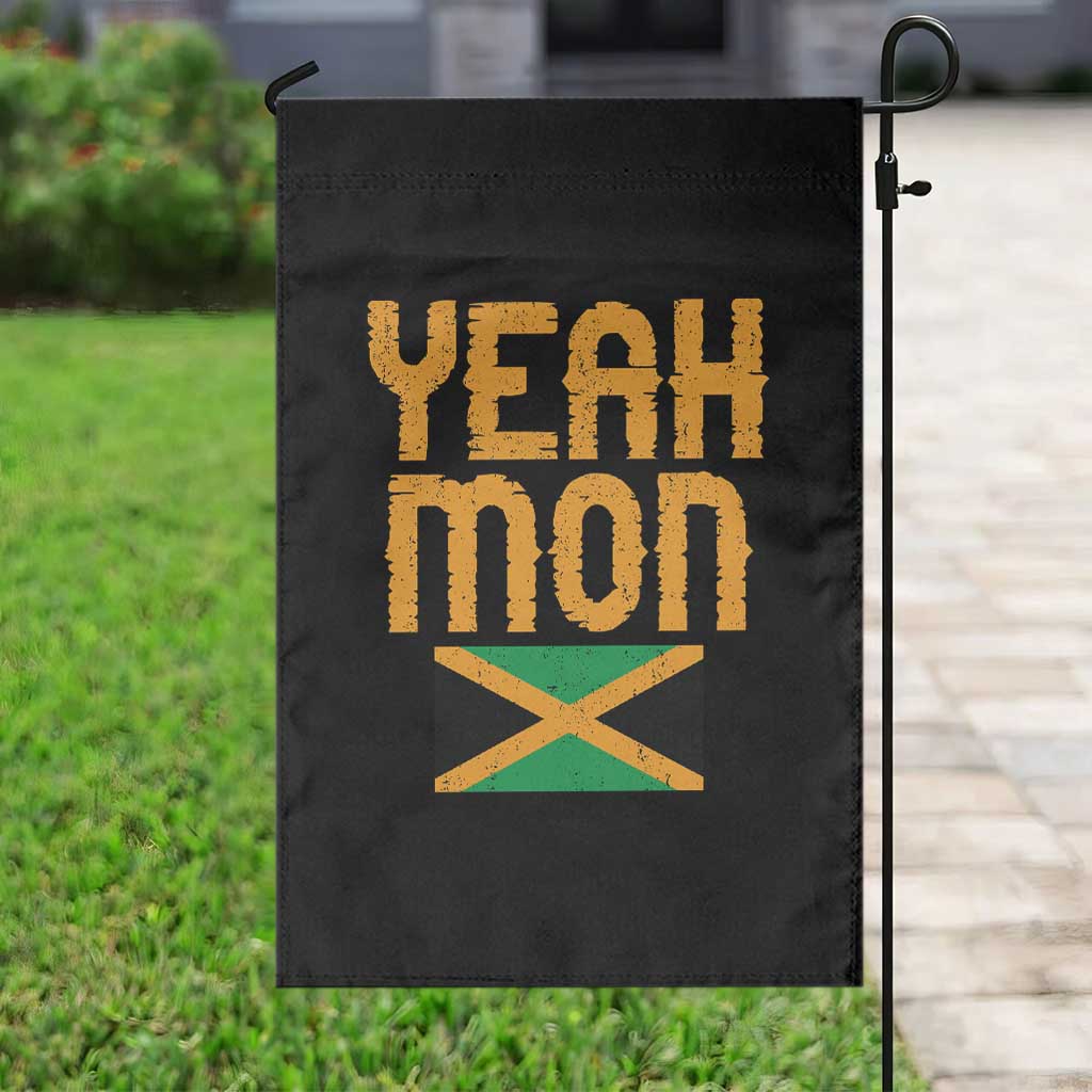 Yeah Mon Jamaican Pride Garden Flag Jamaican Vacation Jamaica Reggae Roots - Wonder Print Shop