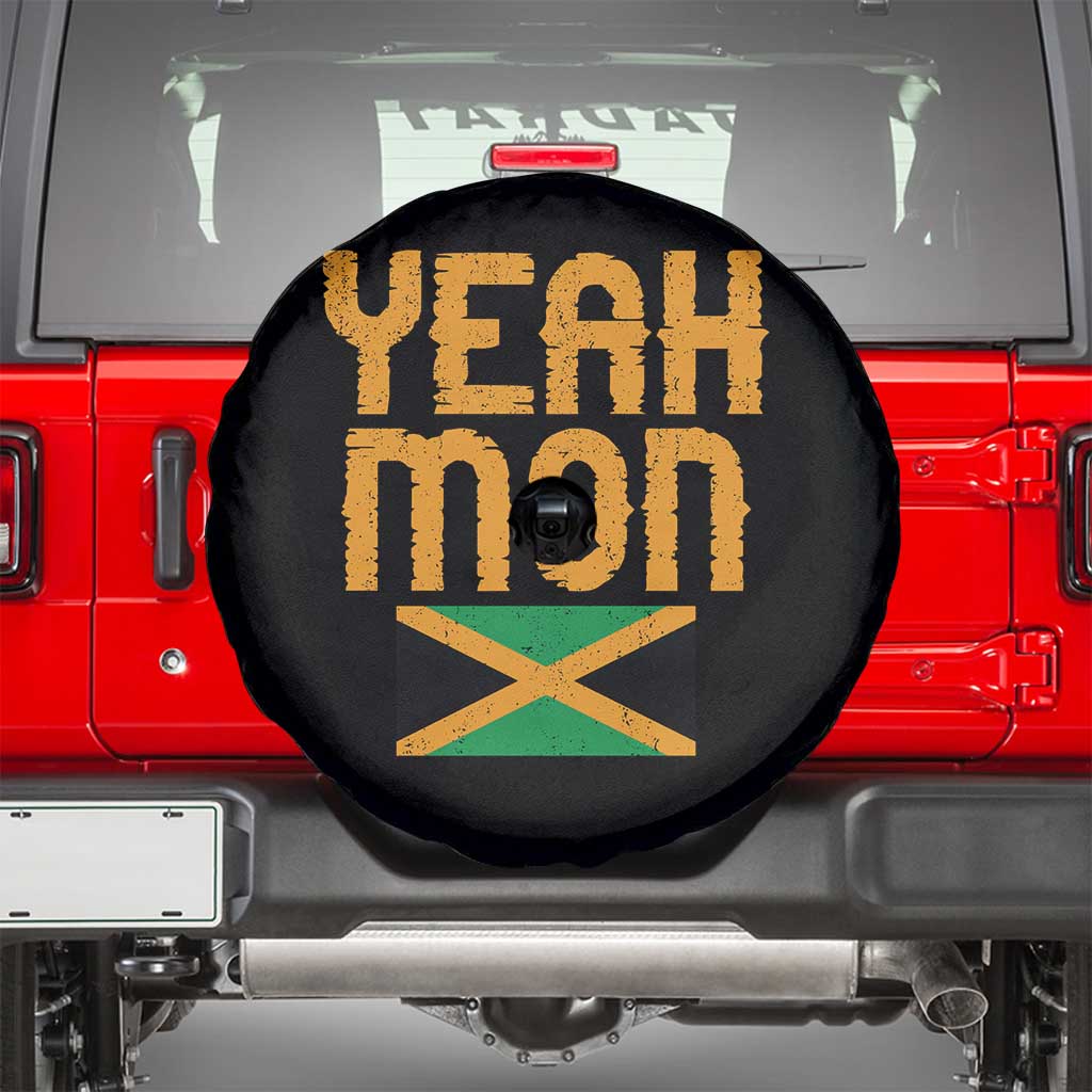 Yeah Mon Jamaican Pride Spare Tire Cover Jamaican Vacation Jamaica Reggae Roots - Wonder Print Shop