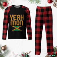 Yeah Mon Jamaican Pride Plaid Pajama Set Jamaican Vacation Jamaica Reggae Roots - Wonder Print Shop
