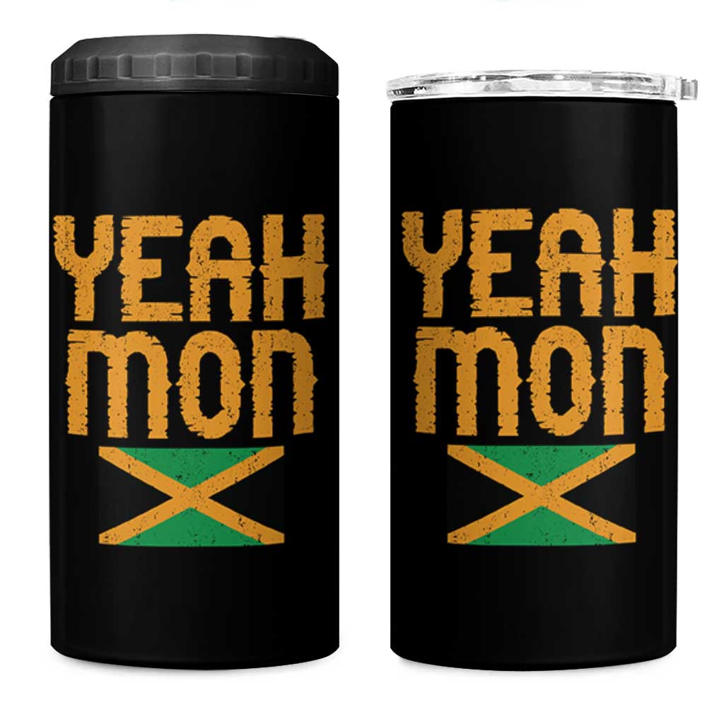 Yeah Mon Jamaican Pride 4 in 1 Can Cooler Tumbler Jamaican Vacation Jamaica Reggae Roots - Wonder Print Shop