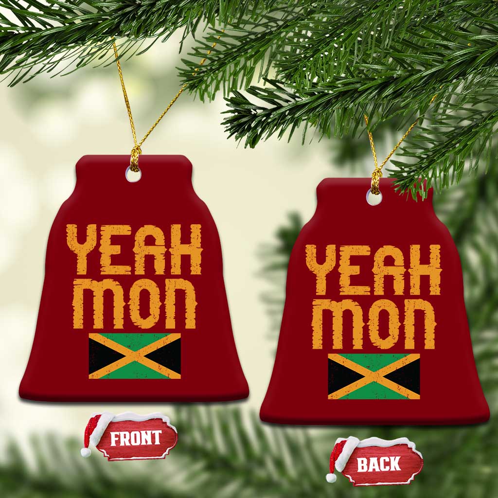 Yeah Mon Jamaican Pride Ceramic Ornament Jamaican Vacation Jamaica Reggae Roots - Wonder Print Shop