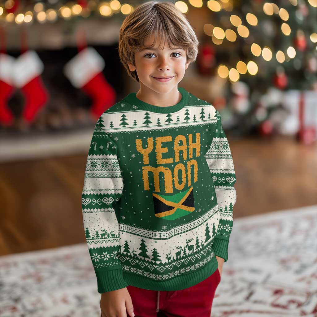 Yeah Mon Jamaican Pride Ugly Christmas Sweater Jamaican Vacation Jamaica Reggae Roots - Wonder Print Shop