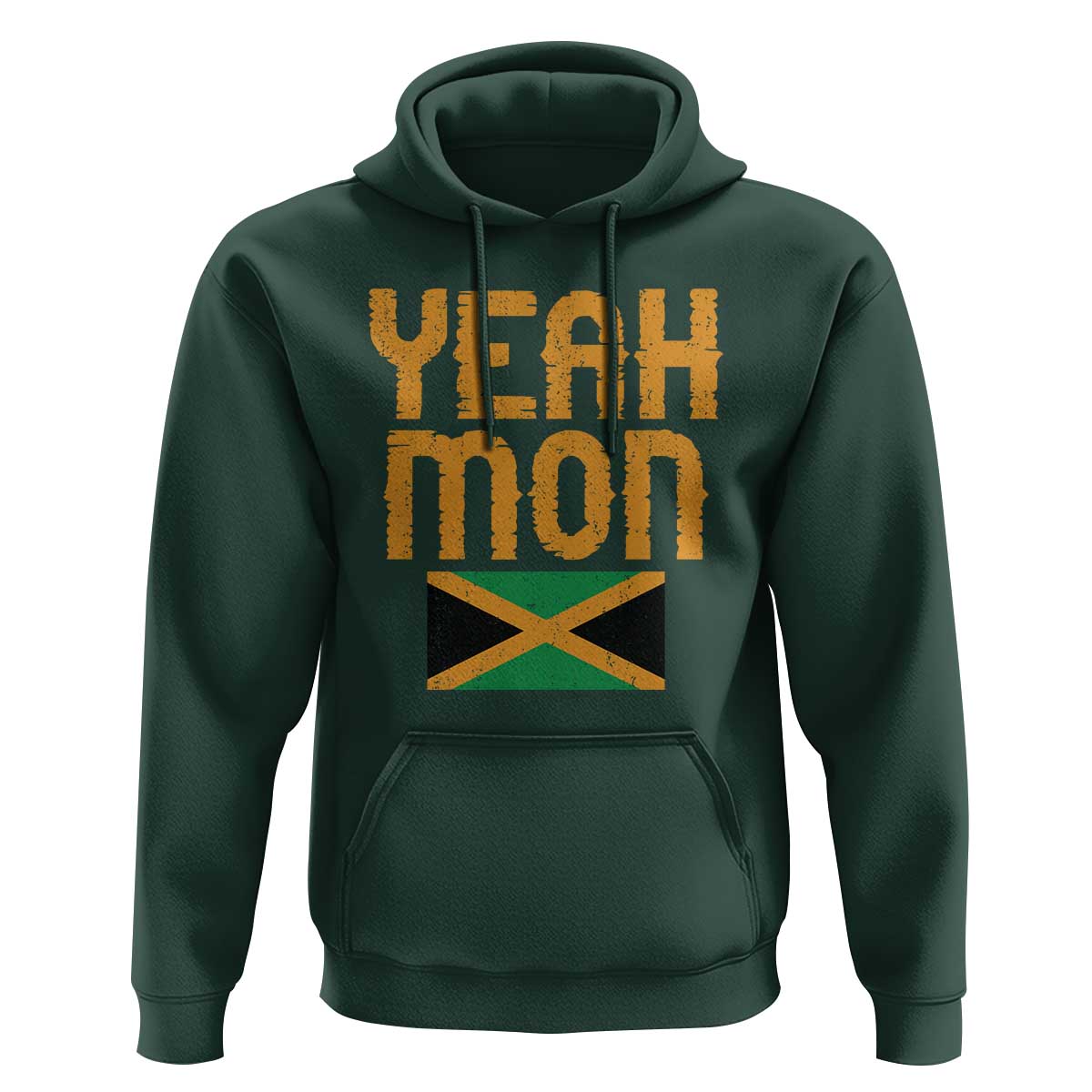 Yeah Mon Jamaican Pride Hoodie Jamaican Vacation Jamaica Reggae Roots - Wonder Print Shop