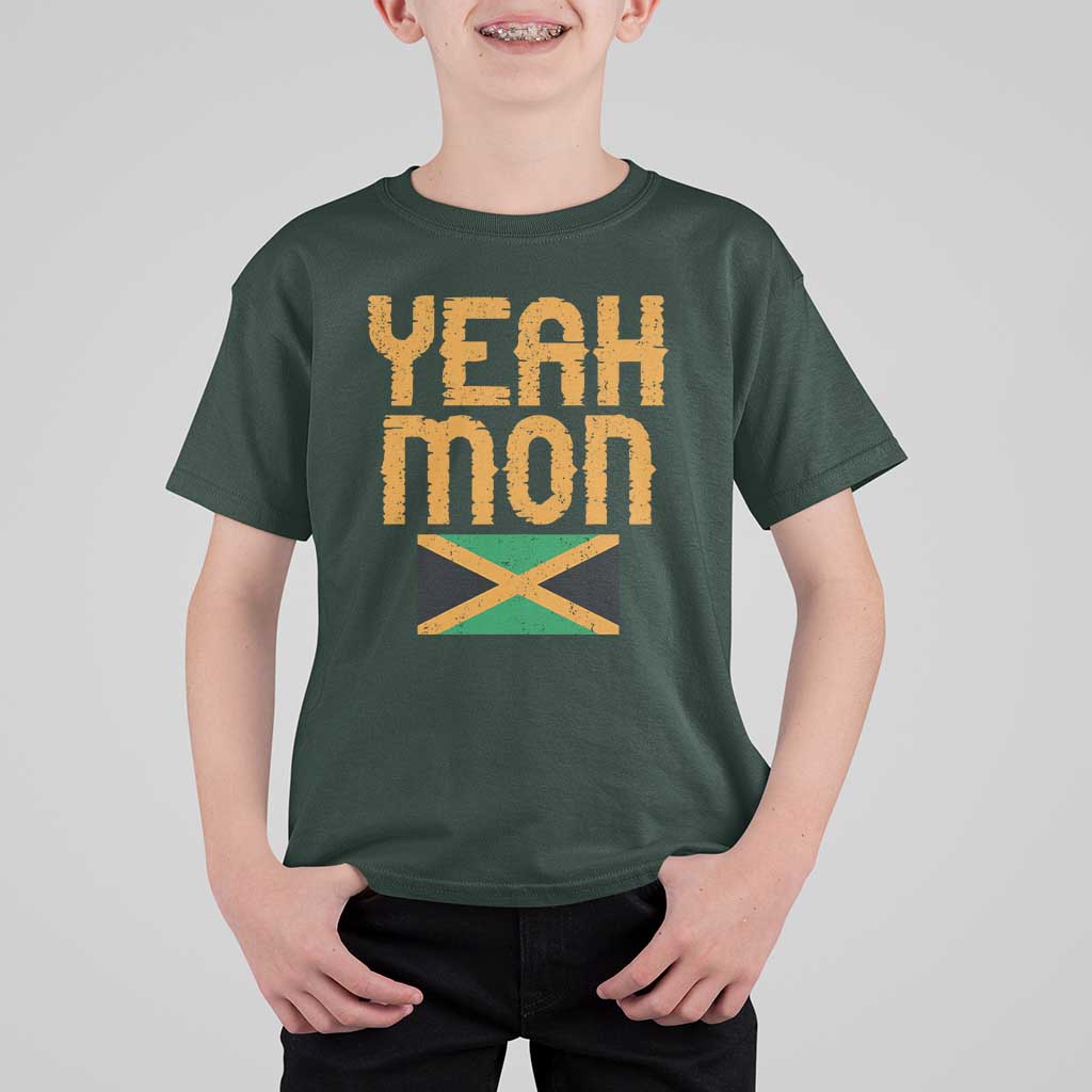 Yeah Mon Jamaican Pride T Shirt For Kid Jamaican Vacation Jamaica Reggae Roots - Wonder Print Shop