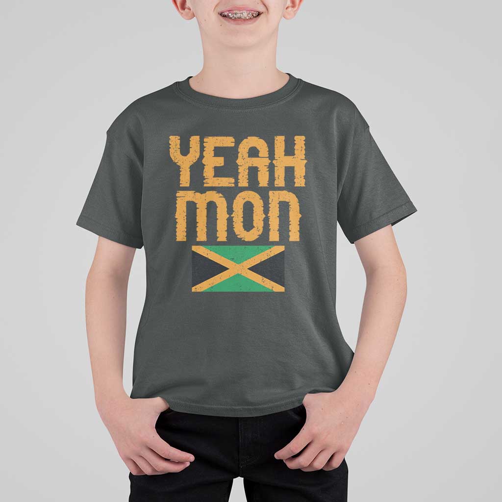 Yeah Mon Jamaican Pride T Shirt For Kid Jamaican Vacation Jamaica Reggae Roots - Wonder Print Shop