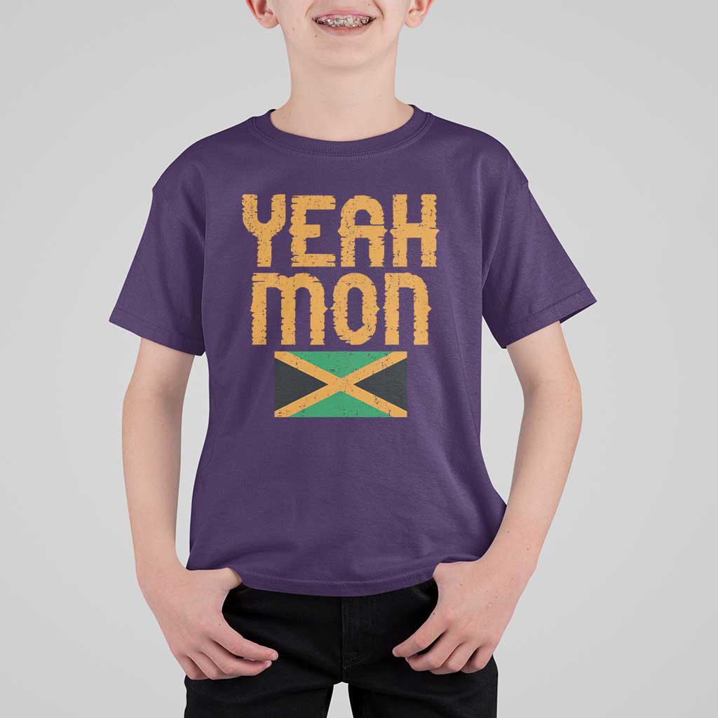 Yeah Mon Jamaican Pride T Shirt For Kid Jamaican Vacation Jamaica Reggae Roots - Wonder Print Shop