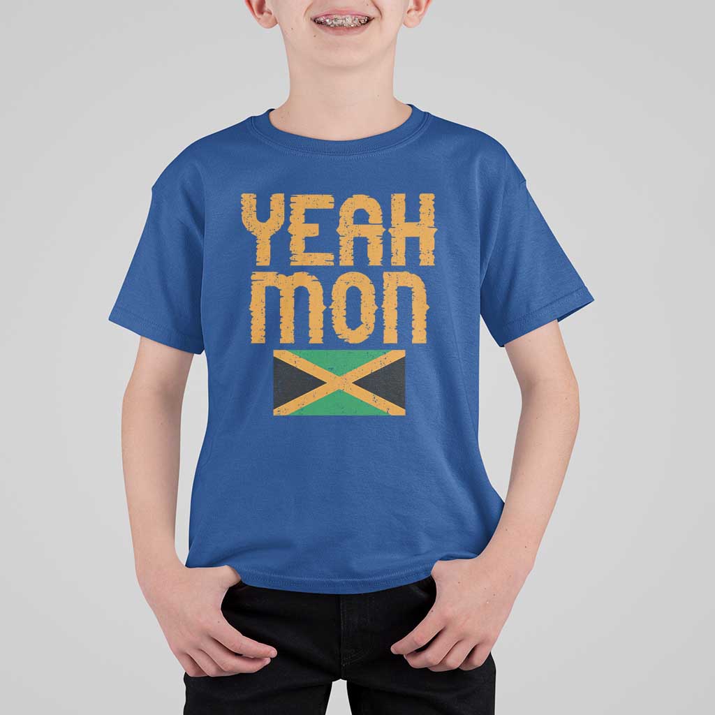 Yeah Mon Jamaican Pride T Shirt For Kid Jamaican Vacation Jamaica Reggae Roots - Wonder Print Shop