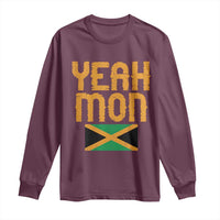 Yeah Mon Jamaican Pride Long Sleeve Shirt Jamaican Vacation Jamaica Reggae Roots - Wonder Print Shop