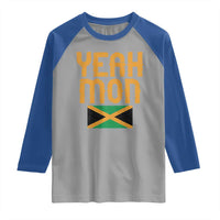 Yeah Mon Jamaican Pride Raglan Shirt Jamaican Vacation Jamaica Reggae Roots - Wonder Print Shop