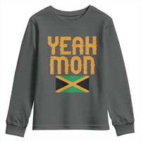 Yeah Mon Jamaican Pride Youth Sweatshirt Jamaican Vacation Jamaica Reggae Roots - Wonder Print Shop