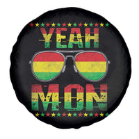 Yeah Mon Jamaican Pride Spare Tire Cover Jamaican Vacation Jamaica Reggae Sunglasses - Wonder Print Shop