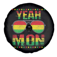 Yeah Mon Jamaican Pride Spare Tire Cover Jamaican Vacation Jamaica Reggae Sunglasses - Wonder Print Shop