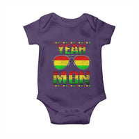Yeah Mon Jamaican Pride Baby Onesie Jamaican Vacation Jamaica Reggae Sunglasses - Wonder Print Shop