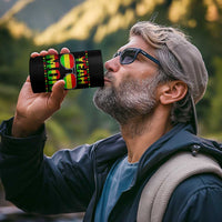 Yeah Mon Jamaican Pride 4 in 1 Can Cooler Tumbler Jamaican Vacation Jamaica Reggae Sunglasses - Wonder Print Shop