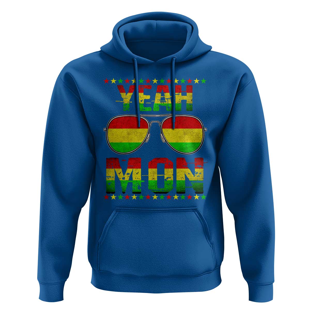 Yeah Mon Jamaican Pride Hoodie Jamaican Vacation Jamaica Reggae Sunglasses - Wonder Print Shop