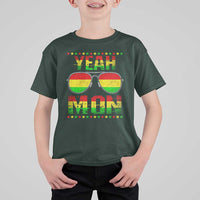 Yeah Mon Jamaican Pride T Shirt For Kid Jamaican Vacation Jamaica Reggae Sunglasses - Wonder Print Shop