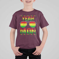 Yeah Mon Jamaican Pride T Shirt For Kid Jamaican Vacation Jamaica Reggae Sunglasses - Wonder Print Shop