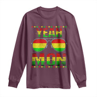 Yeah Mon Jamaican Pride Long Sleeve Shirt Jamaican Vacation Jamaica Reggae Sunglasses - Wonder Print Shop