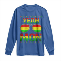 Yeah Mon Jamaican Pride Long Sleeve Shirt Jamaican Vacation Jamaica Reggae Sunglasses - Wonder Print Shop
