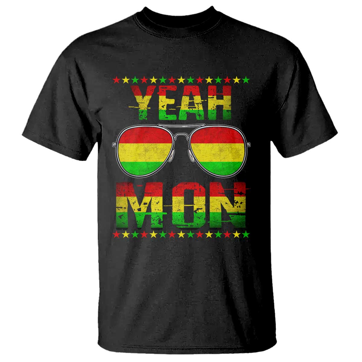 Yeah Mon Jamaican Pride T Shirt Jamaican Vacation Jamaica Reggae Sunglasses - Wonder Print Shop