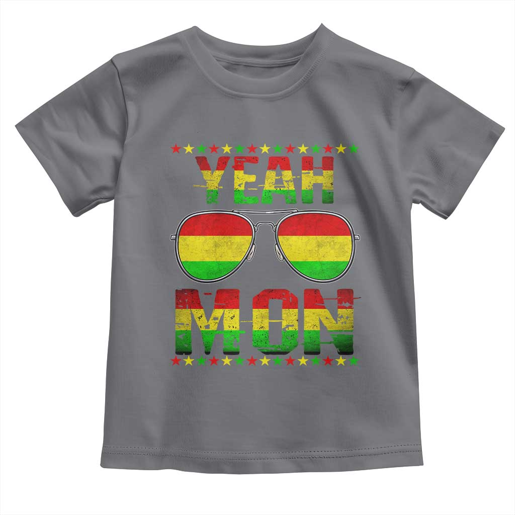 Yeah Mon Jamaican Pride Toddler T Shirt Jamaican Vacation Jamaica Reggae Sunglasses - Wonder Print Shop