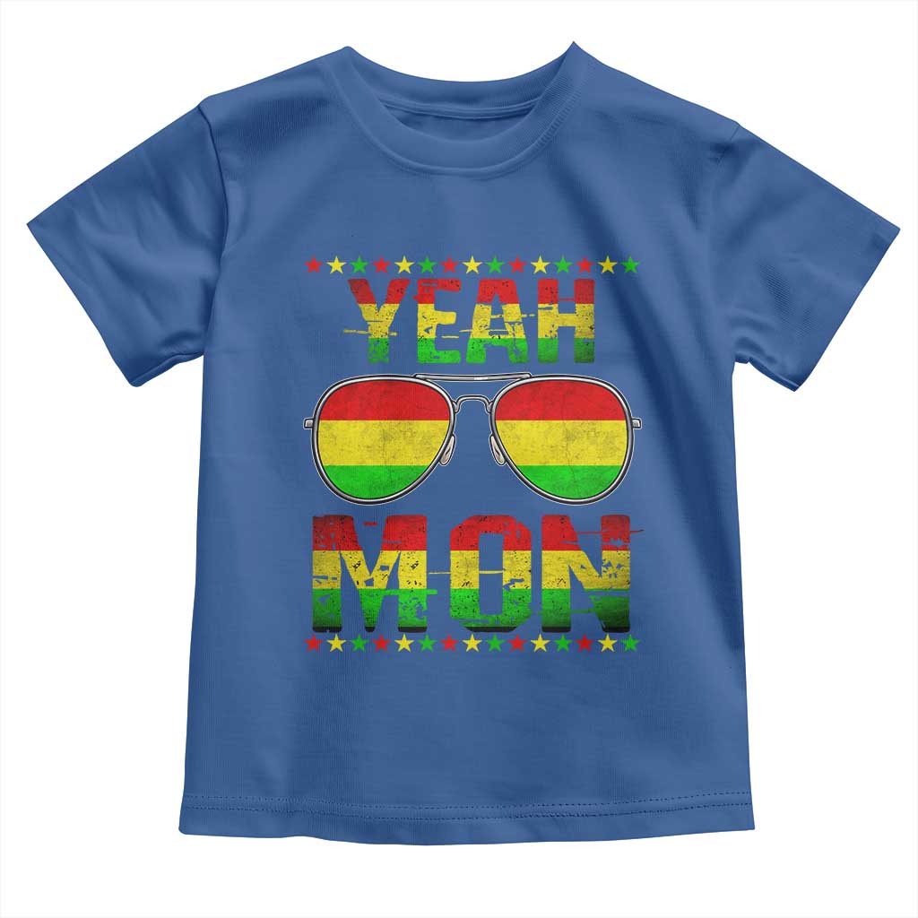 Yeah Mon Jamaican Pride Toddler T Shirt Jamaican Vacation Jamaica Reggae Sunglasses - Wonder Print Shop