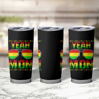 Yeah Mon Jamaican Pride Tumbler Cup Jamaican Vacation Jamaica Reggae Sunglasses - Wonder Print Shop
