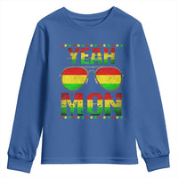 Yeah Mon Jamaican Pride Youth Sweatshirt Jamaican Vacation Jamaica Reggae Sunglasses - Wonder Print Shop