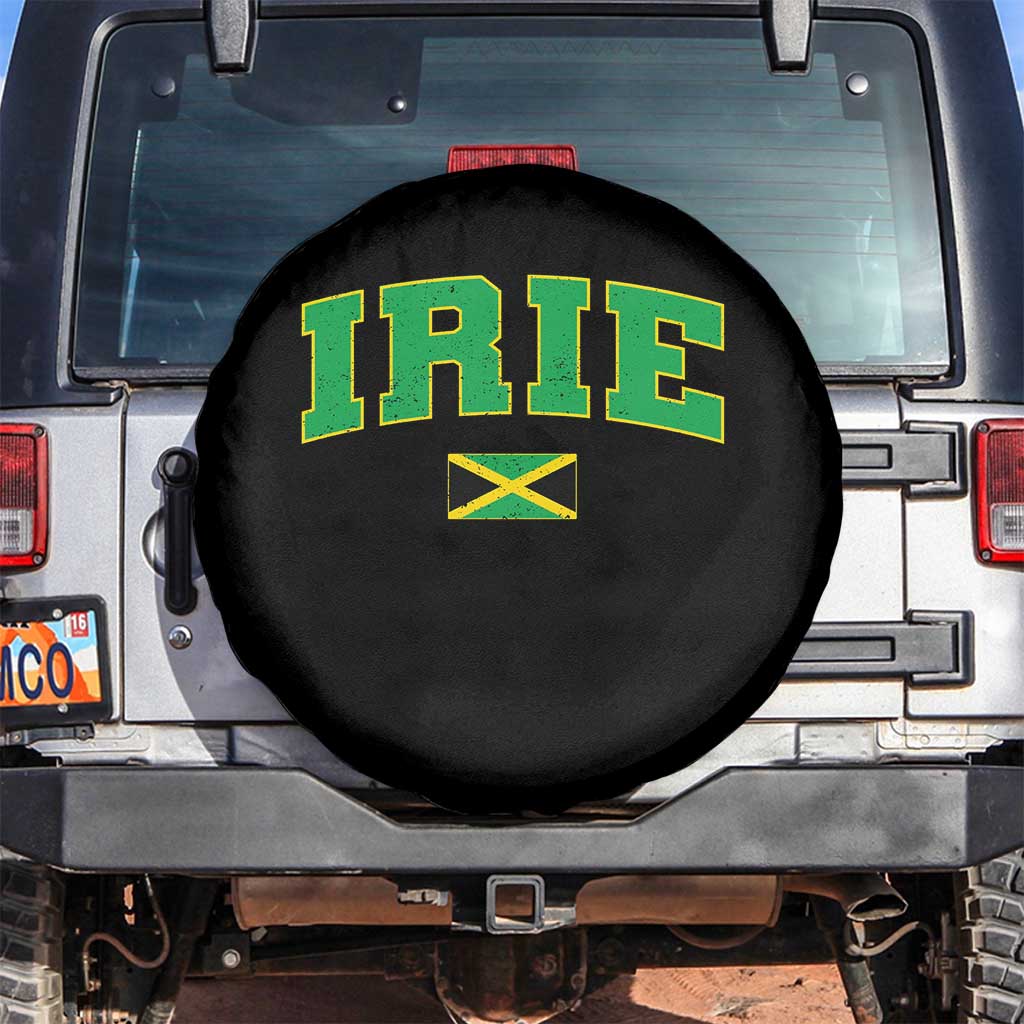 Irie Jamaican Rasta Spare Tire Cover Funny Jamaica Jamaican Flag Rasta Reggae Roots - Wonder Print Shop