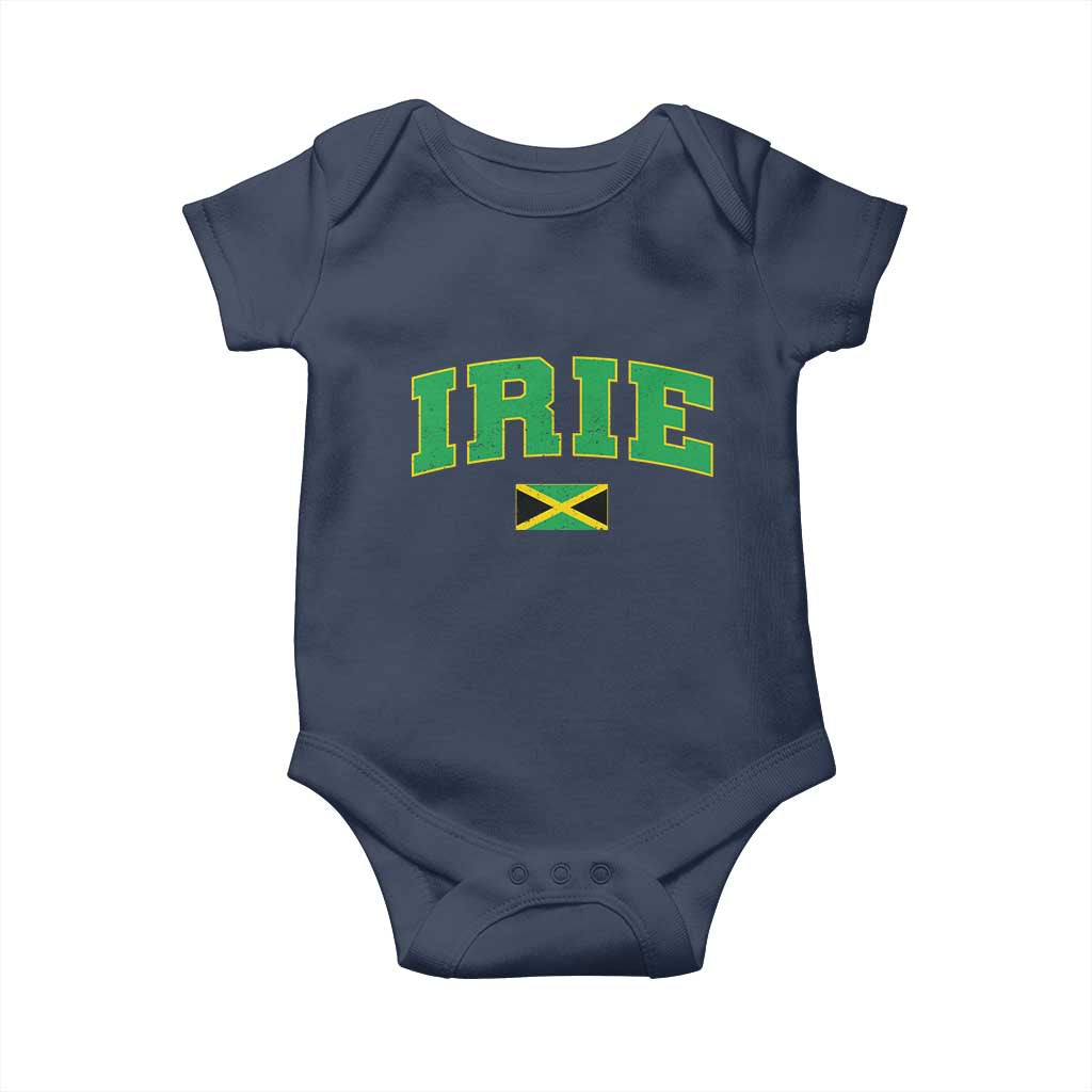 Irie Jamaican Rasta Baby Onesie Funny Jamaica Jamaican Flag Rasta Reggae Roots - Wonder Print Shop